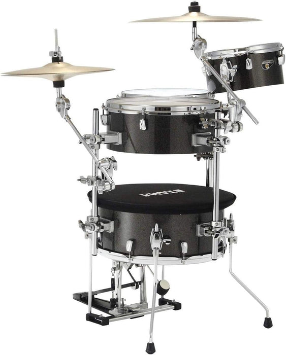 Tama Cocktail-JAM 4-Piece Shell Pack with Hardware, Midnight Gold Sparkle