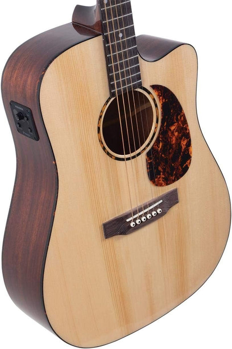 Recording King 6 String Acoustic-Electric Guitar, Right, Natural (RD-G6-CFE5)