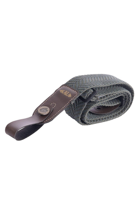 Kala Olive Herringbone Handmade Ukulele Strap, Adjustable 31-55" strap, Handmade in Brazil, Durable Two-Tone Olive Green Herringbone Pattern Ukulele Strap