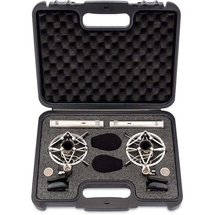 Warm Audio WA-84 Premium Stereo Package - Multi-Pattern Small-Diaphragm Condenser Microphone - Nickel (WA84NiMP-STd1)