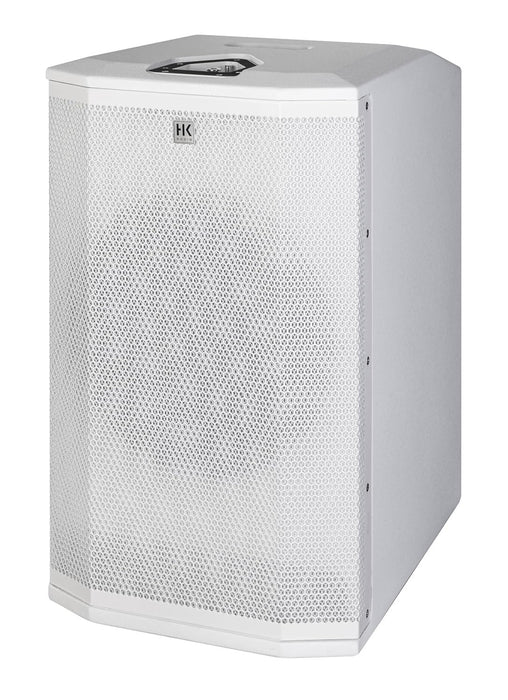 HK Audio HK-POLAR-MKII-12-WHT 2000 watt 12in Powered Column PA MK II with 4 Ch Mixer 24-bit DSP EQ Bluetooth 5 TWS in White