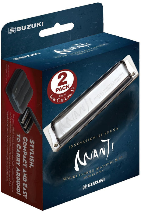 Suzuki M-20-LP Manji Two-Piece Harmonica Set