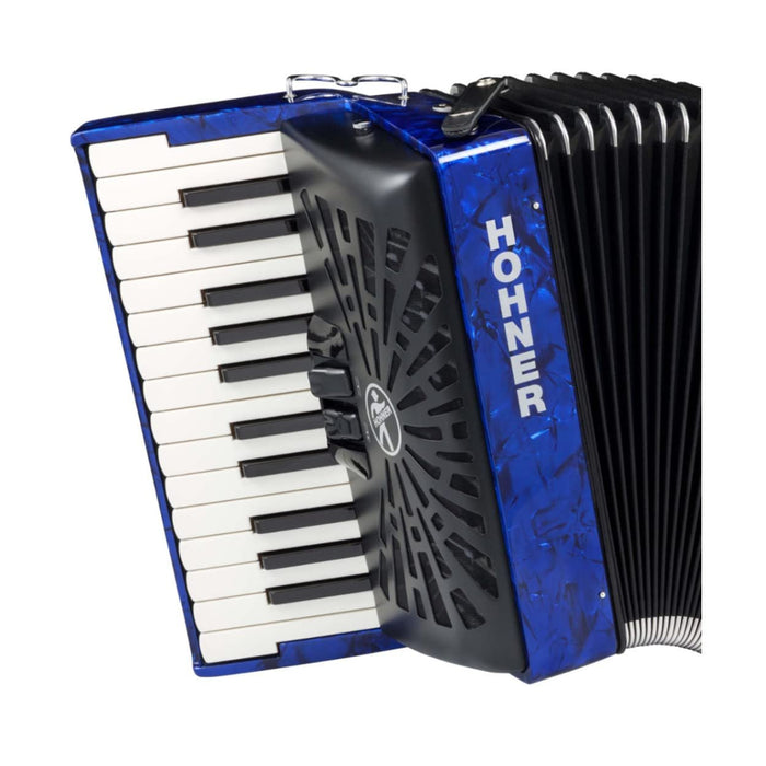 Hohner Bravo II 48 Chromatic Piano Key Accordion - Blue (BR48BLUE)