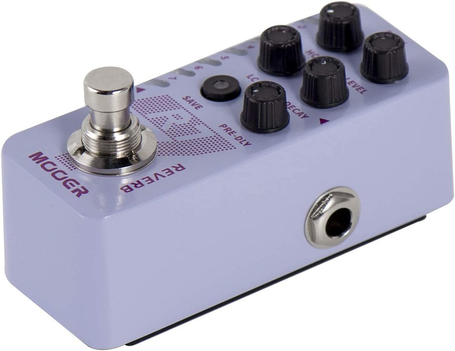 MOOER R7 Reverb 7 Different, Rich and Classic Reverb Types from the Church to Cave Reverb in a Compact Metal Shell with High Cut, Low Cut, Trail On Function…