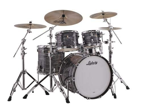 Ludwig Classic Maple Series 4-Piece MOD Shell Pack - Vintage Black Oyster (L88204AX1Q)