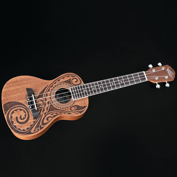 Oscar Schmidt Concert Ukulele, Natural Mahogany Maori (OU2TAT-A-U)