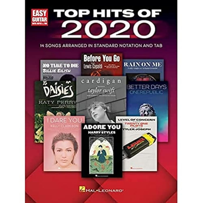 Top Hits of 2020 for Easy Guitar: 14 Songs Arranged in Standard Notation and Tab with Lyrics