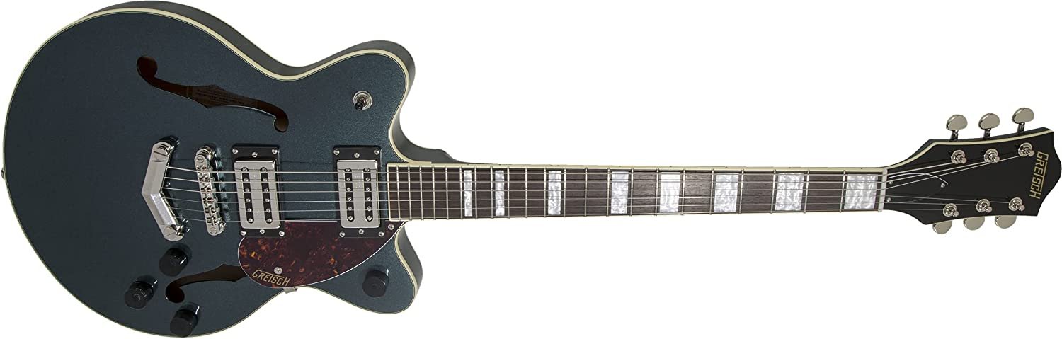 Gretsch G2655 Streamliner Center Block Jr. Double-Cut 6-String Electric Guitar with V-Stoptail and Laurel Fingerboard (Right-Handed, Gunmetal)