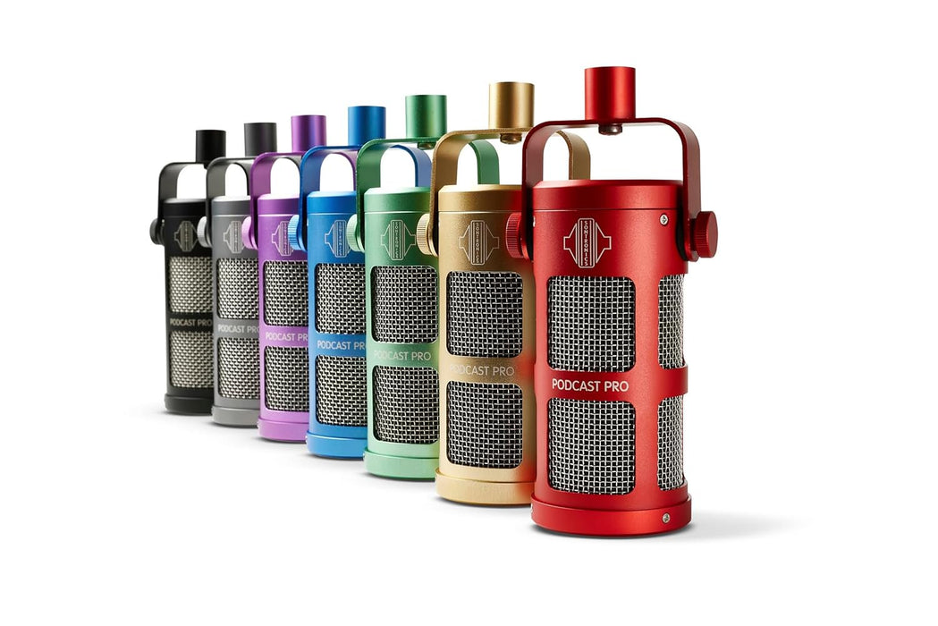 Sontronics Podcast Professional Dynamic Mic for Podcast, Broadcast, Streaming, Gaming & VC - XLR Connection, No Phantom Power Required - Lifetime Microphone Warranty - Designed & Built in UK (Green)