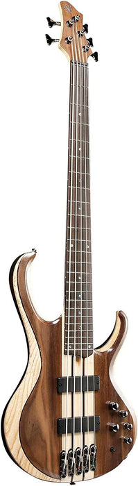 Ibanez BTB745 5-String Electric Bass Guitar Low Gloss Natural