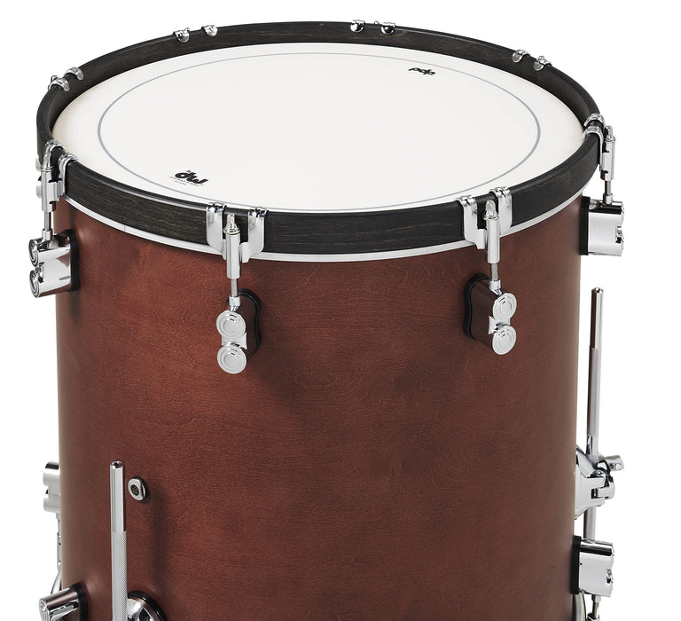 Pacific Drums & Percussion Set Concept Classic 3-Piece w/26 Kick, Ox Blood with Ebony Hoops Drum Shell Packs (PDCC2613OE)