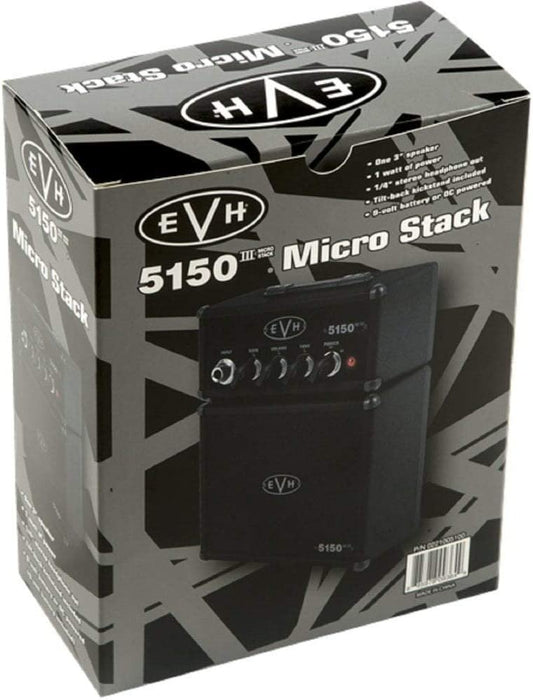 EVH 5150III Micro Stack - Stealth Black 1W 1x3 Mini Guitar Combo Amp