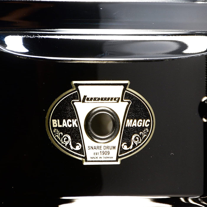 Ludwig Black Magic Snare Drum - 6.5 Inches X 14 Inches