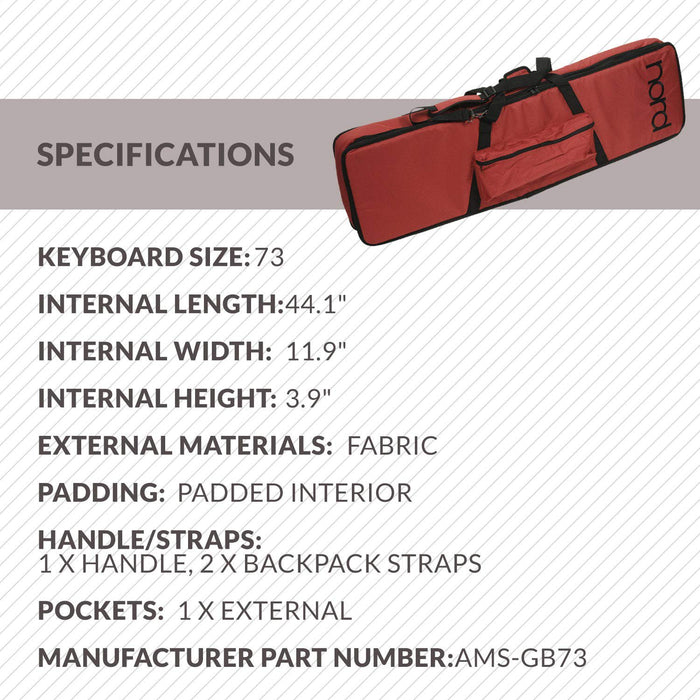 Nord Soft Case for 73-Key Keyboards