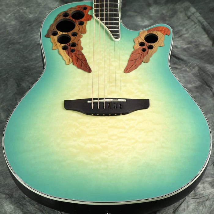 Ovation Celebrity Elite Plus Mid-depth Acoustic-electric Guitar - Mintburst (CE44X-9B)