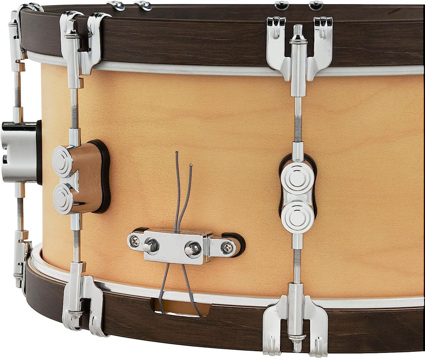 Pacific Drums & Percussion Add-Ons PDP Concept Classic, 6.5x14, Natural/Walnut Hoops Snare Drum (PDCC6514SSNW)