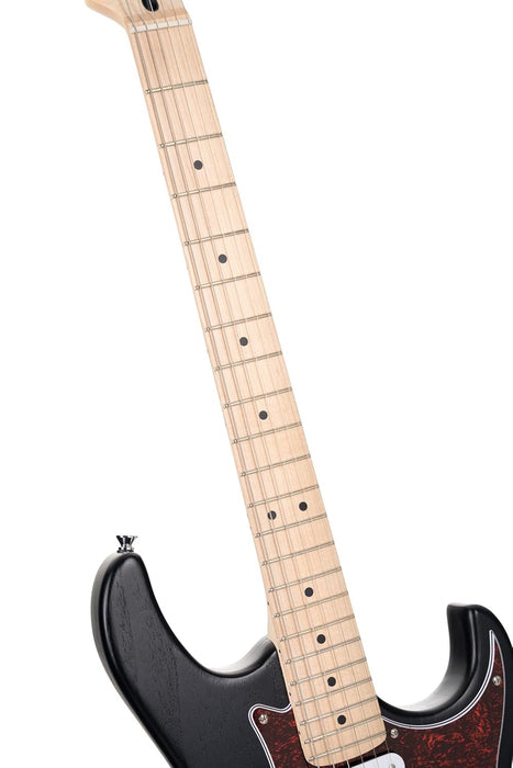 Cort G100 HH G Series Double Cutaway Electric Guitar, Open Pore Black