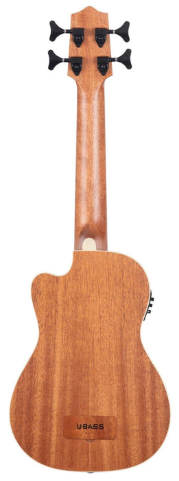 Kala 4-String Ukulele, Natural, Ubass (UBASS-JYMN-FS)
