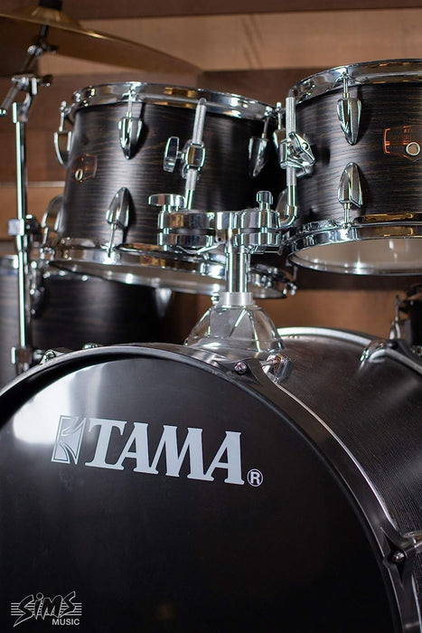 Tama Imperialstar Complete Drum Set - 5-Piece - 22 Inches Kick - Black Oak Wrap