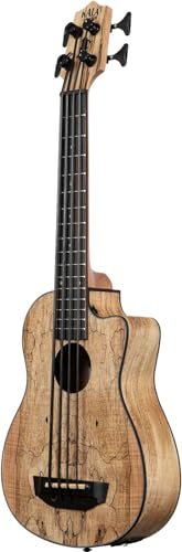 Kala Spalted Maple Acoustic-Electric U•BASS® SP-MAPL-FS