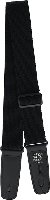 Lock It LIS013C2BLK Professional 2" Cotton Strap with Locking Ends, Black