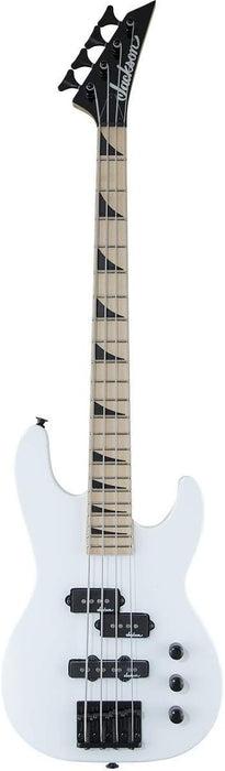 Jackson JS Series Concert Bass, Minion 4-String Maple - Snow White (JS1XM)