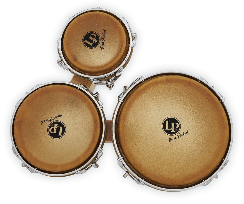 Latin Percussion LP202-AW Bongo Drum Natural / Chrome