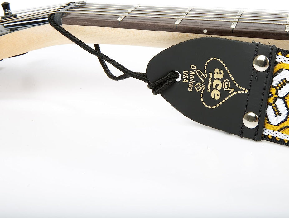 D'Andrea Ace Vintage Reissue Guitar Strap - Rooftop - Replica of Guitar Strap used on John Lennon's Epiphone Casino at the "Rooftop" Concert in 1969