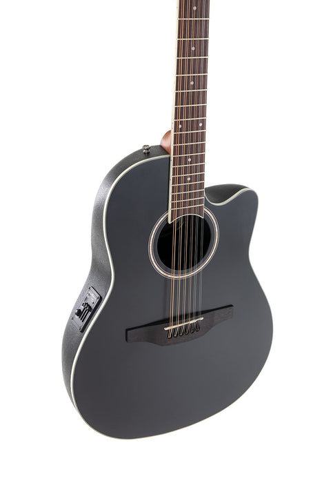 Applause Acoustic guitar, Right, AB2412-5S Black Satin 12 String, AB2412-5S NEU (AB24CS-4S)