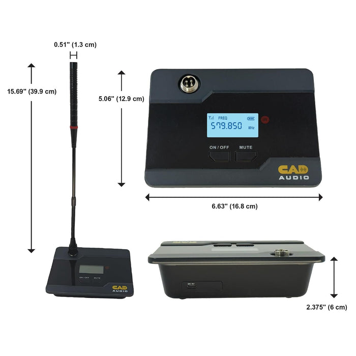 CAD Audio WX1400GN 4‑Channel Wireless Gooseneck Mic System