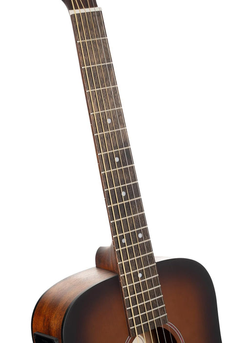 Cort EARTHGO-OPBB Earth Go HyVibe H2 Acoustic Electric Guitar Open Pore Brown Burst w/Bag
