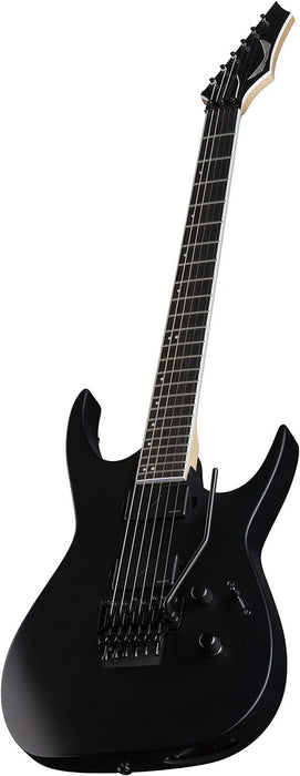 Dean Guitars 6 String Exile Select Floyd Fluence Electric Guitar, Black Satin, Right, F FL BKS