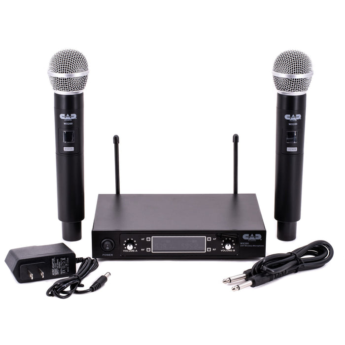 CAD Audio UHF Wireless Dual Handheld Microphone System (WX200-U)