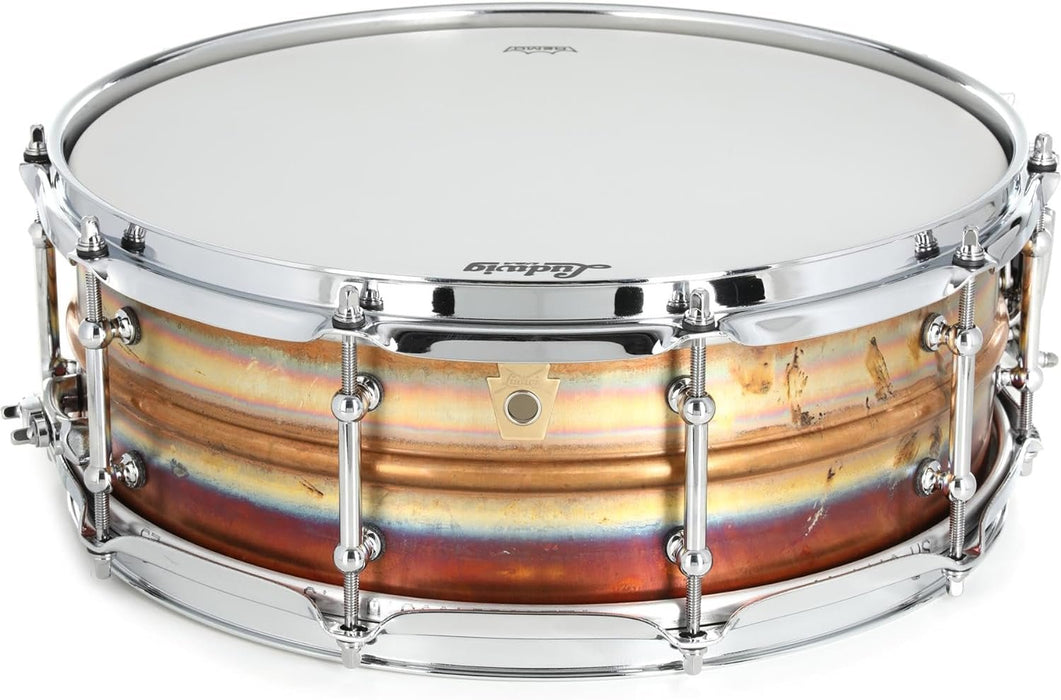 Ludwig Raw Bronze Snare Drum with Tube Lugs - 5 inch x 14 inch