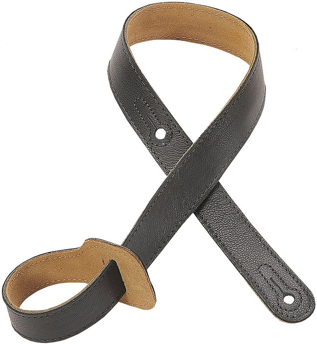 Levy's Leathers Leather XL Adjustment Feedthru for 2.5" Guitar Straps, Black