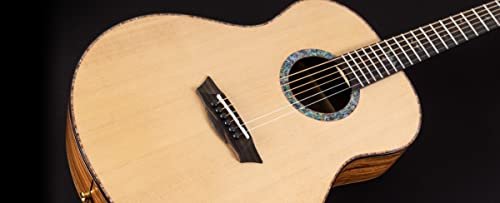 Washburn Elegante S24S Bella Tono Studio Acoustic Guitar, Gloss Natural (BTS24S-D-U)