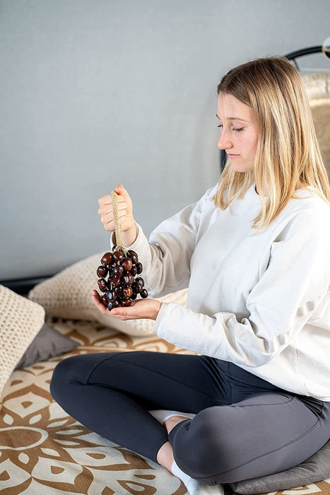 Large Pala Seed Shell Shaker — Creates a Soft Soothing Sound for Meditation, ASMR, Sound Therapy or Yoga, 2-YEAR WARRANTY