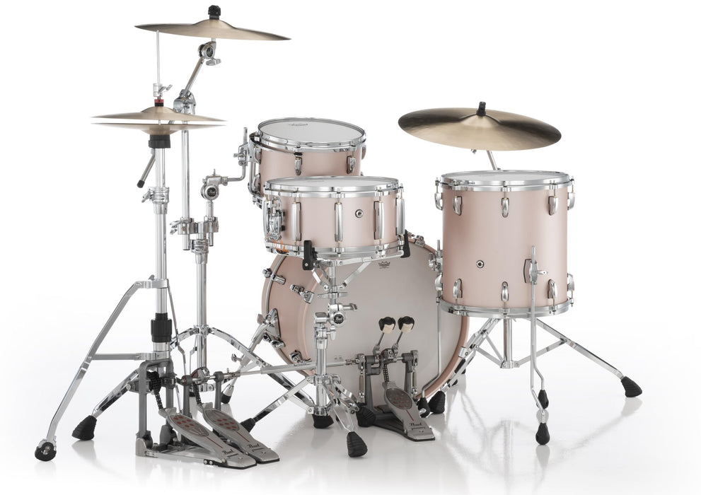 Pearl Masters Maple Gum 3-Piece Shell Pack 20x14 Bass, 14x14 Floor Tom, 12x8 Tom - Satin Rose Gold