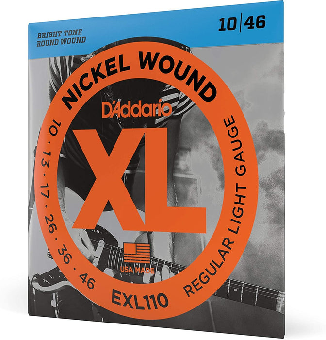 3 Sets - D'Addario EXL110 Nickel Wound Electric Guitar Strings, Light Gauge