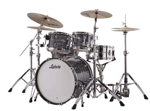 Ludwig Classic Maple Series 4-Piece MOD Shell Pack - Vintage Black Oyster (L88204AX1Q)