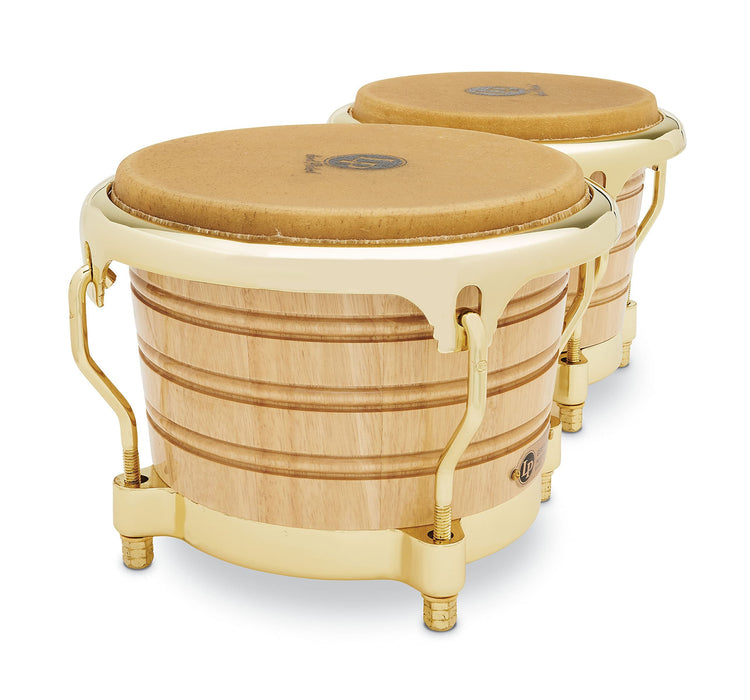 Latin Percussion LP201AX-2AW Bongo Drum, Natural/Gold