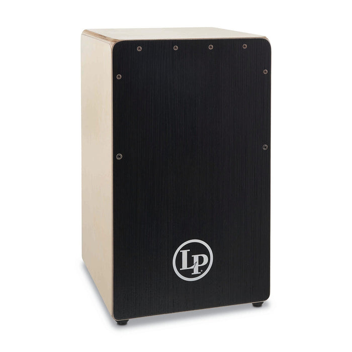 Latin Percussion Woodshop Cajon, Black Artply, 19” x 11-1/2 x 11-3/4” (LP1491BS)