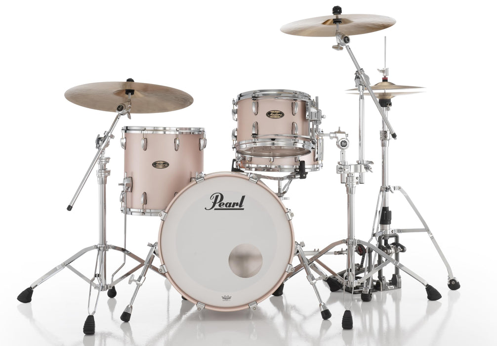 Pearl Masters Maple Gum 3-Piece Shell Pack 20x14 Bass, 14x14 Floor Tom, 12x8 Tom - Satin Rose Gold
