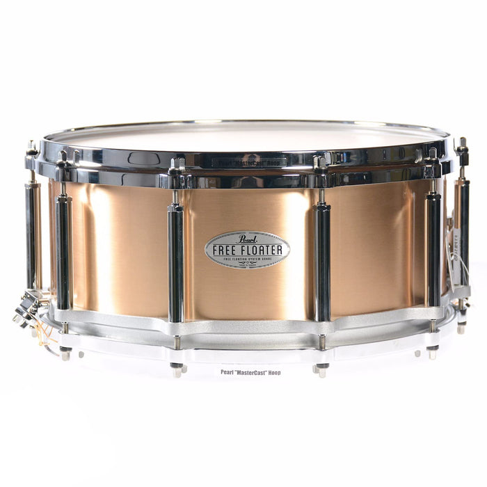 Pearl Free Floating 14"x6.5" Phosphor Bronze Snare Drum (FTPB1465)