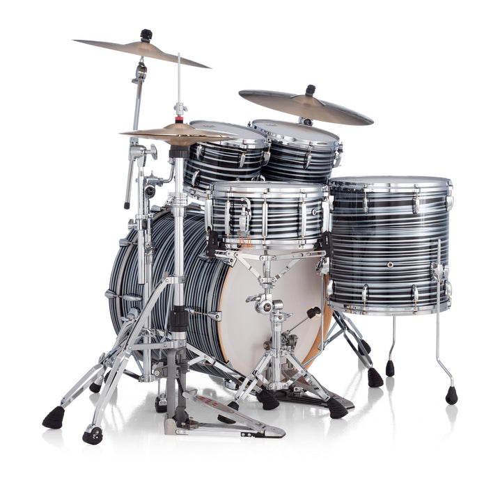 Pearl Masters Maple Pure 4 Piece Shell Pack, Black Oyster Swirl (MP4C924XESPL/C855)