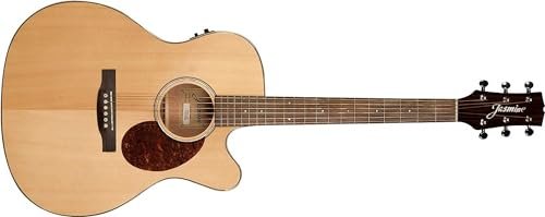 Jasmine Orchestra Style Acoustic Electric Guitar, Natural Finish (JO37CE-NAT-U)