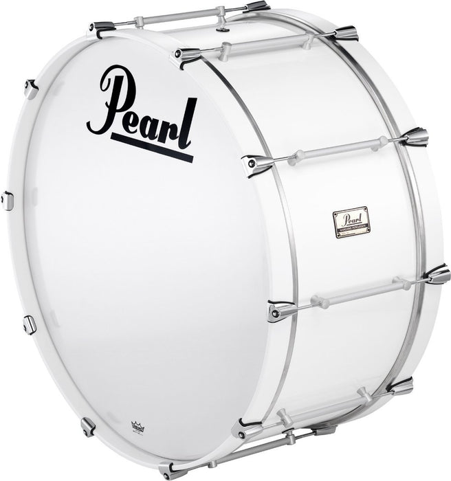 Pearl Pipe Band Bass Drum with Tube Lugs #109 Arctic White 26x12