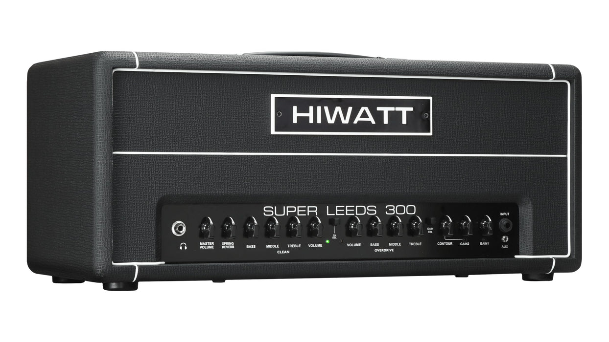 Hiwatt Super Leeds 300R Head, 300W 2-Channel Electric Guitar Amplifier Head with Spring Reverb