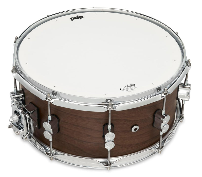 PDP Limited Edition Maple/Walnut Shell 6.5"x14" Snare Drum - Natural Satin Finish