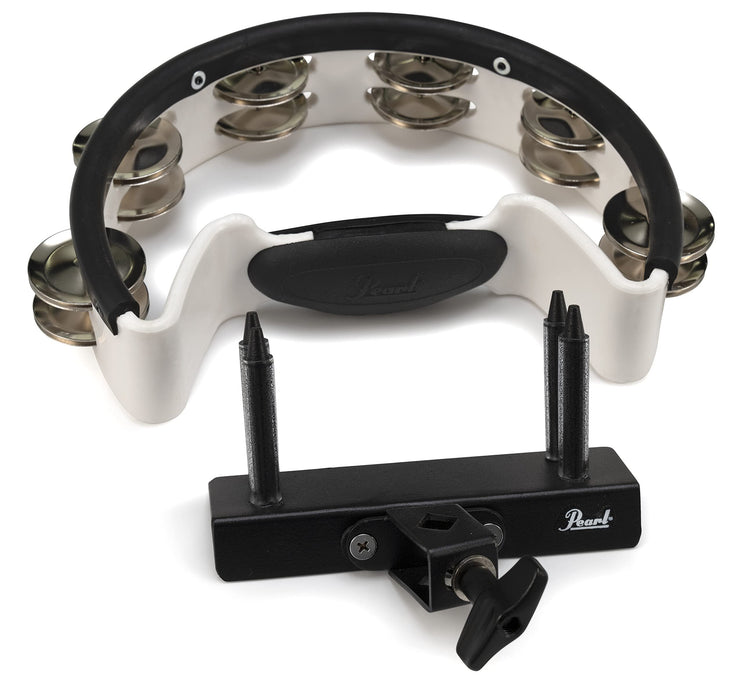 Pearl Drum Set Tambourine, White (PTM10SHX)